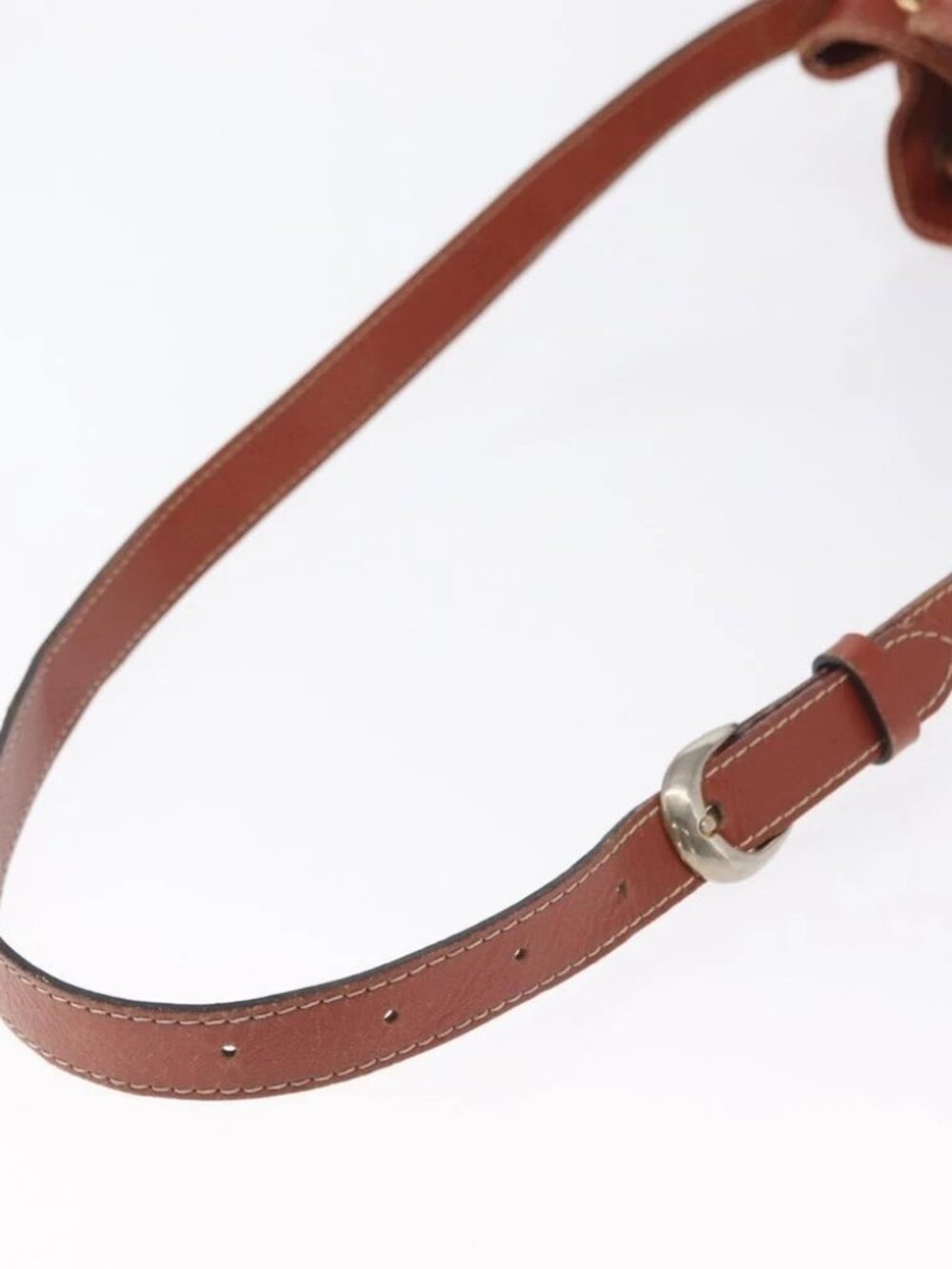 SAINT LAURENT purse Shoulder Bag Leather Brown Gold - Picture 11 of 14